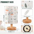 thumbnail image 2 of Yayeee Table Lamp for Bedroom Nightstand LED Portable Bedside Warm Light, Green Garden Pattern, 2 of 7