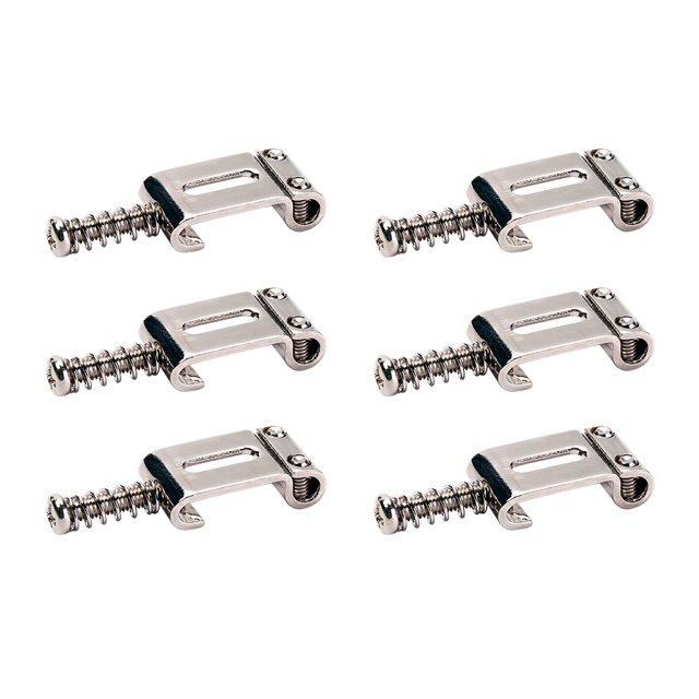 6 sillines de rodillos de Metal para guitarra eléctrica con sistema de trémolo único