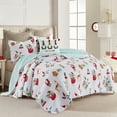 thumbnail image 4 of Levtex Home Christmas Gnomes Microfiber Quilt Set, King - Reversible, 4 of 7