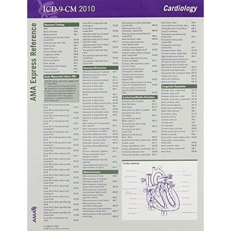 ICD-9-CM 2010 Express Reference Coding Card Cardiology (AMA Express Reference) [Sep 30, 2009] American Medical (Best American Express Card Review)