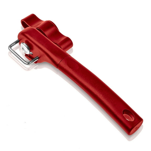 Dengmore Can Opener, Safe Cut Manual Can Opener, no Sharp Can Edges, Red