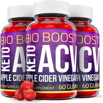 (3 Pack) Bio Boost Keto ACV Gummies - Supplement for Weight Loss - Energy & Focus Boosting Dietary Supplements for Weight Management & Metabolism - Fat Burn - 180 Gummies
