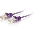 thumbnail image 3 of C2G 1ft Cat6 Snagless Unshielded (UTP) Slim Ethernet Network Patch Cable - Purple - Patch cable - RJ-45 (M) to RJ-45 (M) - 1 ft - UTP - CAT 6 - molded, snagless - purple, 3 of 6