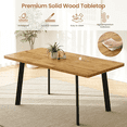 thumbnail image 5 of 47.4" -63.2" Extendable Dining Room Table,Modern MDF Dining Table for 4-6,Space Saving Dining Room Table Compact for Living Room, Apartment, 5 of 9