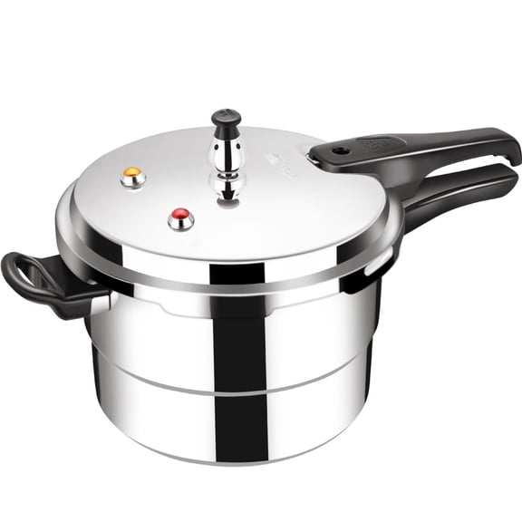 Tyethy Aluminum Pressure Cooker Nonstick 9L Pressure Canner with One-Hand Operating Safty Lid, Explosion-Proof Fast Cooking Pressure Cooker Cookware