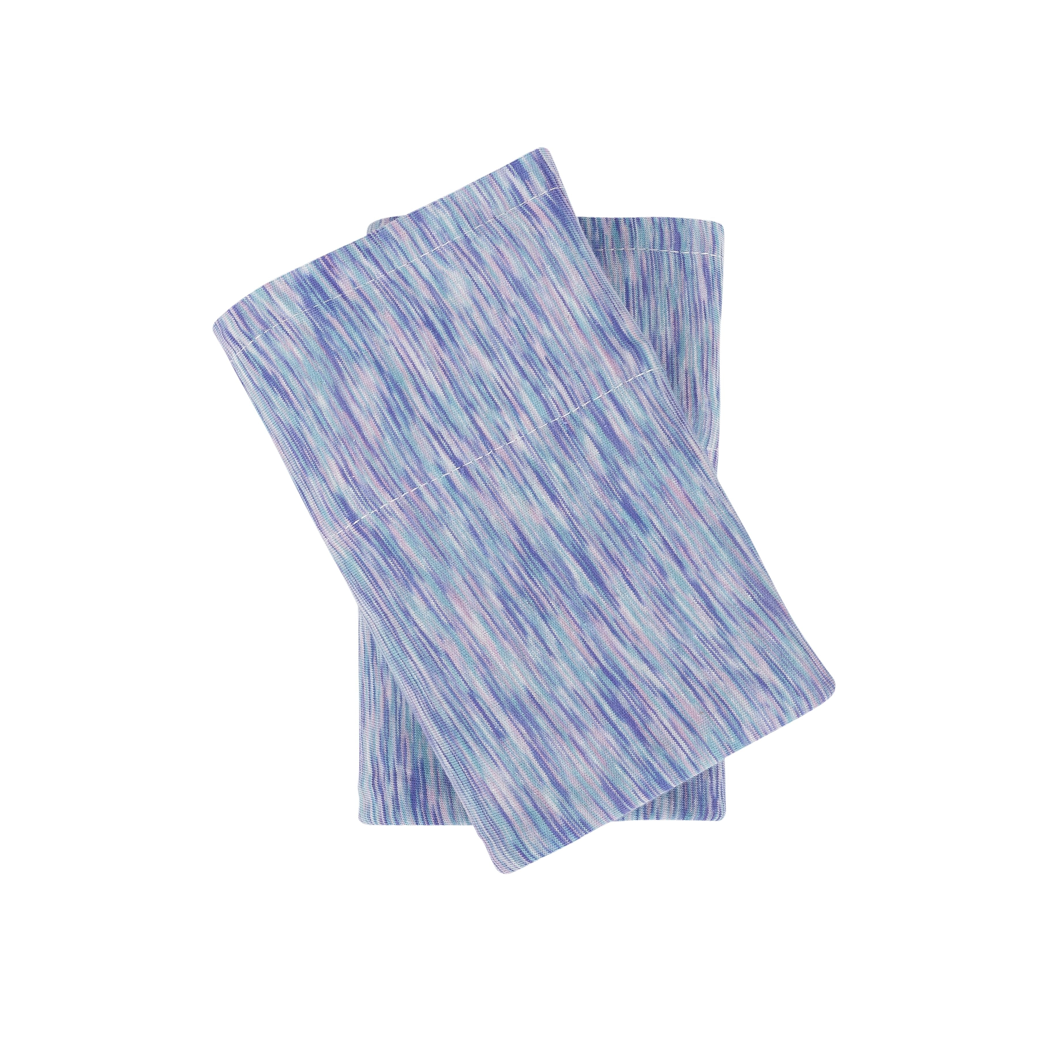 Mainstays 100% Cotton Extra Soft Jersey Pillowcase Set, Standard/Queen, Purple Crackle, 2 Pieces