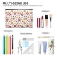 thumbnail image 3 of Rocae Oriental Cuisine for Cosmetic Bags for Women Paper Reusable Cosmetic Bag Travel Toiletry Organizer Capacity Multipurpose Zipper Pouch, 3 of 8
