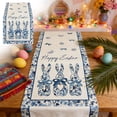 thumbnail image 1 of Linen Table Runner, Easter Party Decor With Flax Fabric, for Dining Room Table, A, 1 of 7