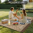 thumbnail image 4 of Vintage Octopus Outdoor Rug for Patio/Deck/Porch, Non-Slip Large Area Rug 5 x 8 Ft, Brown Nautical Anchor Bubbles Coastal Indoor Outdoor Rugs Washable Area Rugs, Reversible Camping Rug Carpet Runner, 4 of 8