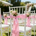 thumbnail image 5 of THEGLY Pink Satin Ribbon 4 Inch 25 Yards Fabric Large Silk Ribbon for Gift Wrapping Cutting Ceremony Kit Grand Opening Chair Sash Table Hair Car Bows Sewing Craft, 5 of 8