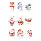 thumbnail image 2 of Paquete de 9 Pegatinas Navideñas para Ventanas | Pegatinas Navideñas Coloridas de Pvc | Decoraciones Navideñas Translúcidas Reutilizables para Centros Comerciales, Hogar, Oficina y Decoración de Temp, 2 of 6