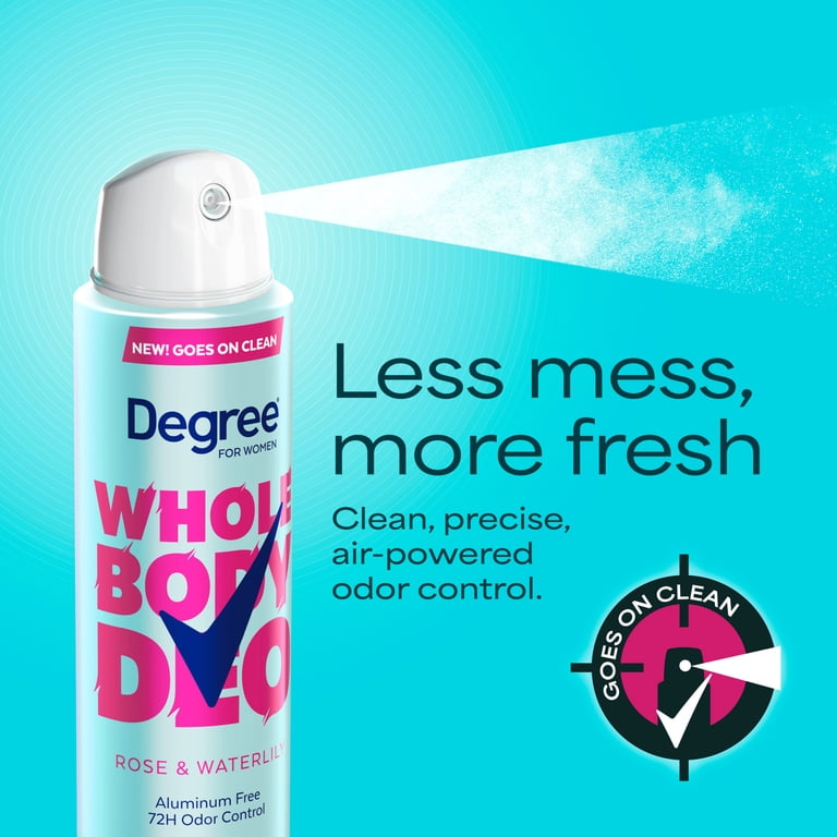 Degree Women Deodorant Spray, Rose & Waterlily, 2.9 oz photo 4