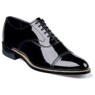 STACY ADAMS‎ Men Oxford Shoes Abbott Cap Toe Size 10 Black Business Casual Abbott Cap Toe Oxford Men main image 4