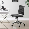 thumbnail image 1 of Modway Jive Armless Midback Leatherette Office Chair, Multiple Colors, 1 of 11