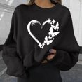 thumbnail image 2 of Gibobby Sudadera oversize mujer Sudadera Deportiva con Capucha Sudadera para Mujer(Negro,XL), 2 of 5