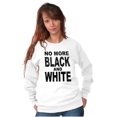 thumbnail image 4 of End Racism Black and White Equality Women Plus Size Crewneck Sweatshirt Brisco Brands 2X, 4 of 5