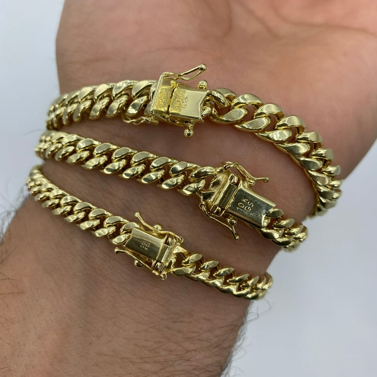 10K Gold Chain Bracelet 8