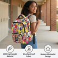 thumbnail image 3 of FKELYI Kids Backpack 17 Inch Spacious Schoolbag with Multi-Pockets for Elementary Student Camo Star Pug Dog Print School Bookbag Casual Daypack Boys Knapsack Rucksack, 3 of 7