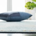 thumbnail image 4 of SAFAVIEH Aria Christian Distressed Runner Rug, Ivory/Blue, 2' x 8', 4 of 7