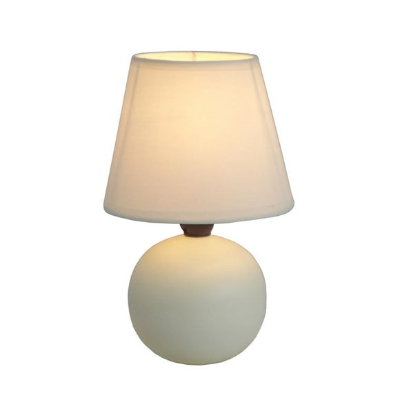 Simple Designs  Mini Ceramic Globe Table Lamp