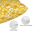 thumbnail image 3 of Pofeuu Cool Duck With Yellow Strip Print Polyester Microfiber Plush Pillowcases, Super Soft and Cozy Pillow Case Covers with Envelop Closure（Pillow core not included）-14"x20", 3 of 6