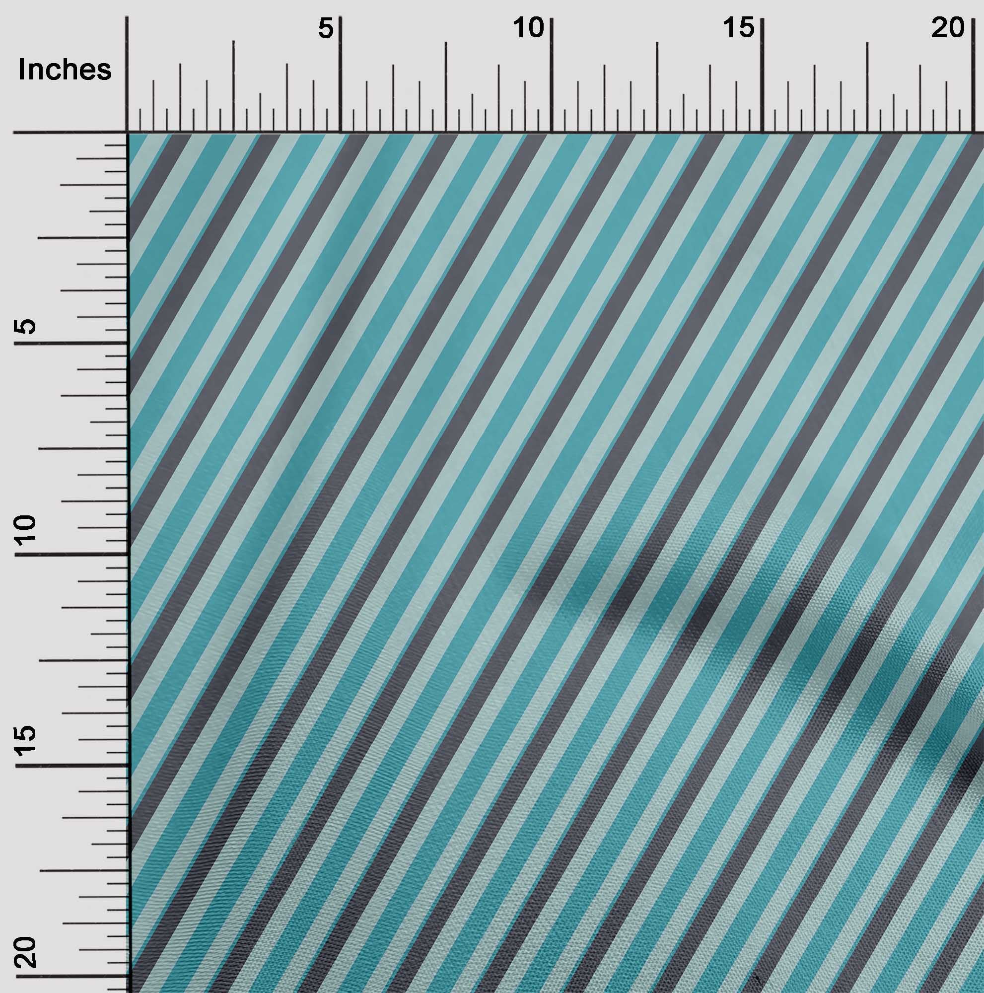 oneOone Cotton Flex Fabric Diagonal Stripe Print Fabric By Yard 40 ...