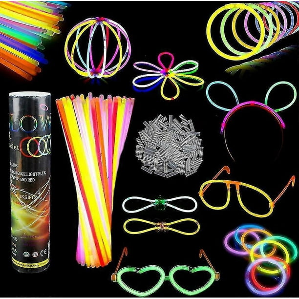 100 Glow Sticks Glow Sticks Assorted Colors Glow Sticks Glow Sticks Light Stick For Glasses, Bracele