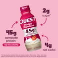 thumbnail image 4 of Quest Protein Milkshake, Strawberry Flavor, High Protein, Low Sugar, 14fl oz, 4 Count, 4 of 12