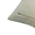 thumbnail image 3 of Fabdivine Thick Linen Hand Block Print Decorative Throw Pillow Cover , 14"X14", Gray, 3 of 5