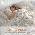 thumbnail image 5 of Beige Boho Bedding 3 Piece Duvet Cover Set Full Size, Middle Century Ethnic Vintage Abstract Soft Microfiber Comforter Cover with Zipper Closure & Pillowcases, Wrinkle & FadeResistant Quilt Cover, 5 of 9