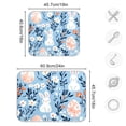 thumbnail image 4 of Yayeee Dish Drying Mat for Kitchen Counter 18"x24" Microfiber Absorbent Pad, Floral Easter Rabbits, 4 of 7