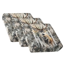 COEQINE 3 Pieces Couch Cushion Cover Stretch Sectional Couch Slipcover Non-Slip Sofa Cushion Cover Pet Friendly Furniture Decor for Sectional Armchair Sofa, Deer Camo Hunting American Flag