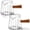 Clear, variant on 2 Pack Espresso Measuring Cup, 6oz Borosilicate Glass Espresso Cups with Glass Handle, V-Shaped Spout Milk Frothing Cup for Coffee, Tea, Syrup – Dishwasher Safe