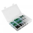 thumbnail image 2 of Universal Motorcycle Fasteners Kit Fairing Bolt Box Clamping Screws Nuts Fit for Yamaha(Green ), 2 of 8