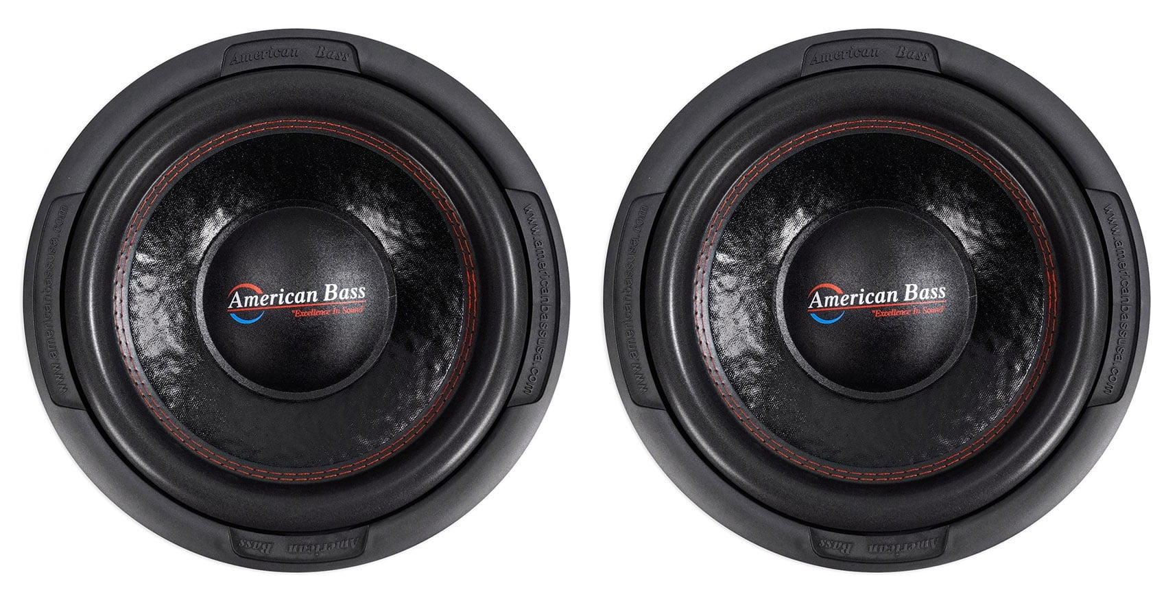 (2) American Bass XD1222 1000w 12" Car Audio Subwoofers Subs w/ 120 Oz