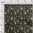 thumbnail image 2 of oneOone Viscose Chiffon Black Fabric Florals Sewing Fabric By The Yard Printed Diy Clothing Sewing Supplies 42 Inch Wide, 2 of 4