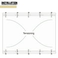 thumbnail image 4 of 14'x36' Sand Outdoor Sun Shade Panel Universal Pergola Replacement Cover Canopy with Grommets Weight Rods Sun Block Cover, 4 of 5