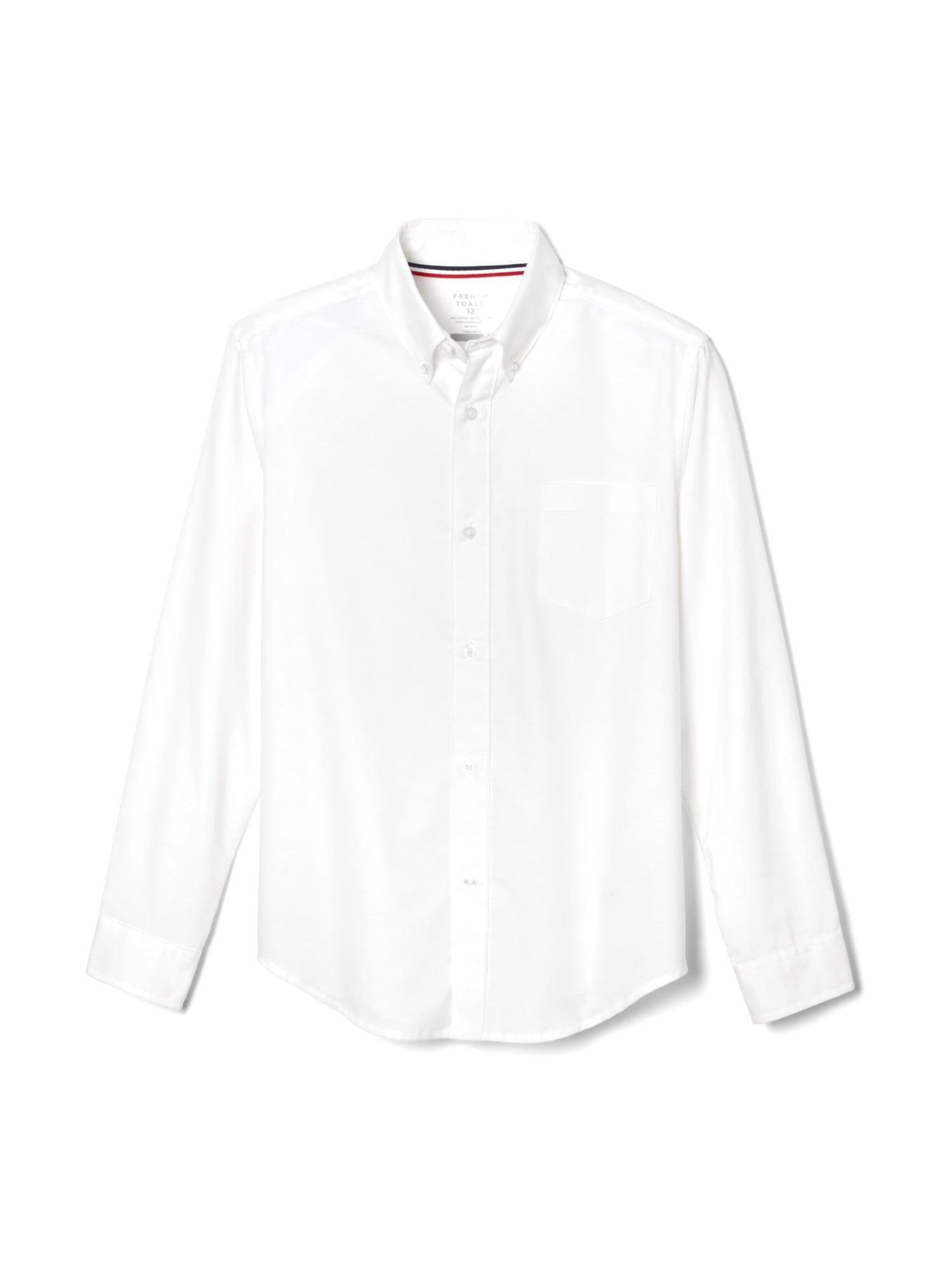 French Toast Boys' Husky S/S Stretch Oxford Button-Down Shirt 