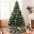 thumbnail image 7 of Sikiie Desert Monkeys Drive 30-48 inches {designName} Print Christmas Tree Skirt Snowman Xmas Tree Skirt with Edge Christmas Decorations for Holiday Party-36", 7 of 7