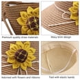 thumbnail image 3 of Conjunto de sombrero y bolso de paja para niñas, sombreros de fiesta de té para niñas, bolsos, gorras de vestir, bolsas, regalo para cumpleaños, verano, viajes en la playa, 3 of 5