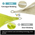 thumbnail image 6 of 2WIN2BUY Triangle Sun Shade Sail,8'X8'X8'Curved Edge Outdoor Shade Canopy,Breathable 95% UV Block Shade for Patio Garden Backyard,Off-white, 6 of 8