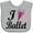 AC-Heather Grey, variant on Inktastic I Heart Ballet Dance Ballerina Girls Baby Bib