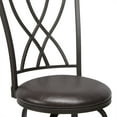 Mainstays Metal Swivel Upholstered Crisscross Adjustable Bar Stool