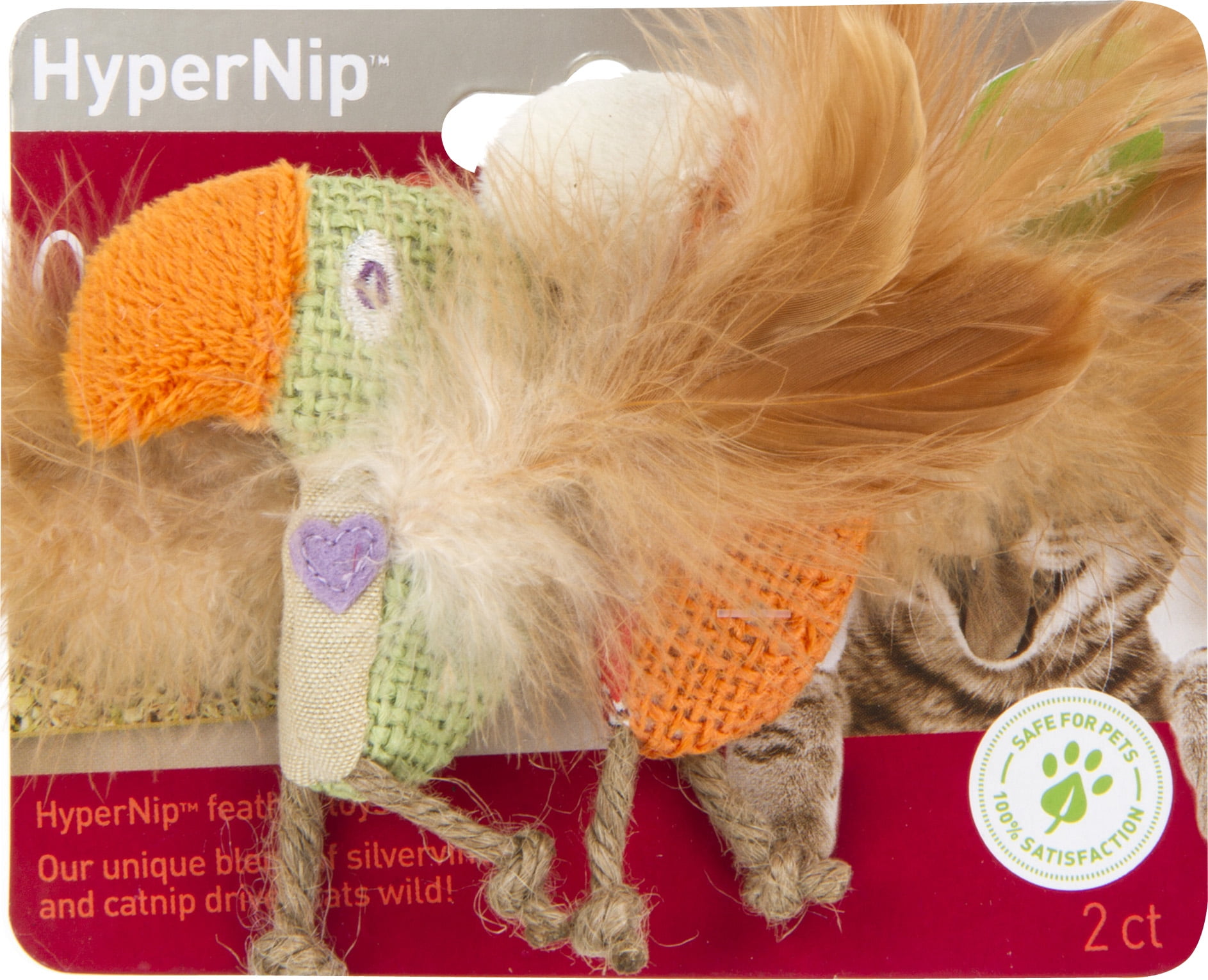 Petlinks Safari HappyNip Love Birds Catnip Cat Toys, 2 Count Walmart