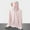 A Pink, variant on Women's Sun Protection Knitted Coat Long Sleeve Full Zip Hoodies Outdoor Gamping Hiking Sport Coats Lightweight Solid Pocket Jacket Silver XXXXXL