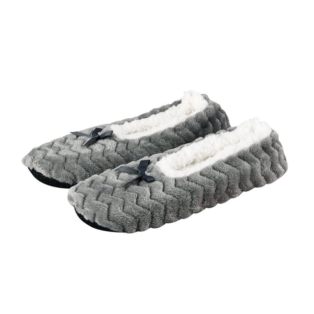 CHUANK Adult Super Soft Warm Cozy Fuzzy Soft Touch Sleeper Slippers Non-Slip Lined Socks