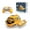 Yellow, variant on Ohmyroo Remote Control Spray Motor Boat Dual Propellers RC Water Toy With LED Lights For Swimming Pool And Bathtub Yellow
