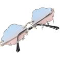 thumbnail image 5 of Cloud-shaped sunglasses in lightning shape - stylish glasses for women, 5 of 5