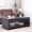 Black, variant on Modern Wood Coffee Table with Beaded Trim – 47" Rectangular Coffee Table with Open Storage Shelf, Light Natural Finish – Farmhouse & Coastal Living Room Furniture