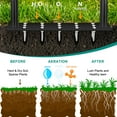 thumbnail image 6 of Spike Lawn Air Aerator Manual Tool Grass Aeration Aerating Tool with 15 Spikes T-Handle Pre-Assembled Grass Aerator Tools for Yard, Lawn Aeration, Garden Tool, Black, 6 of 8